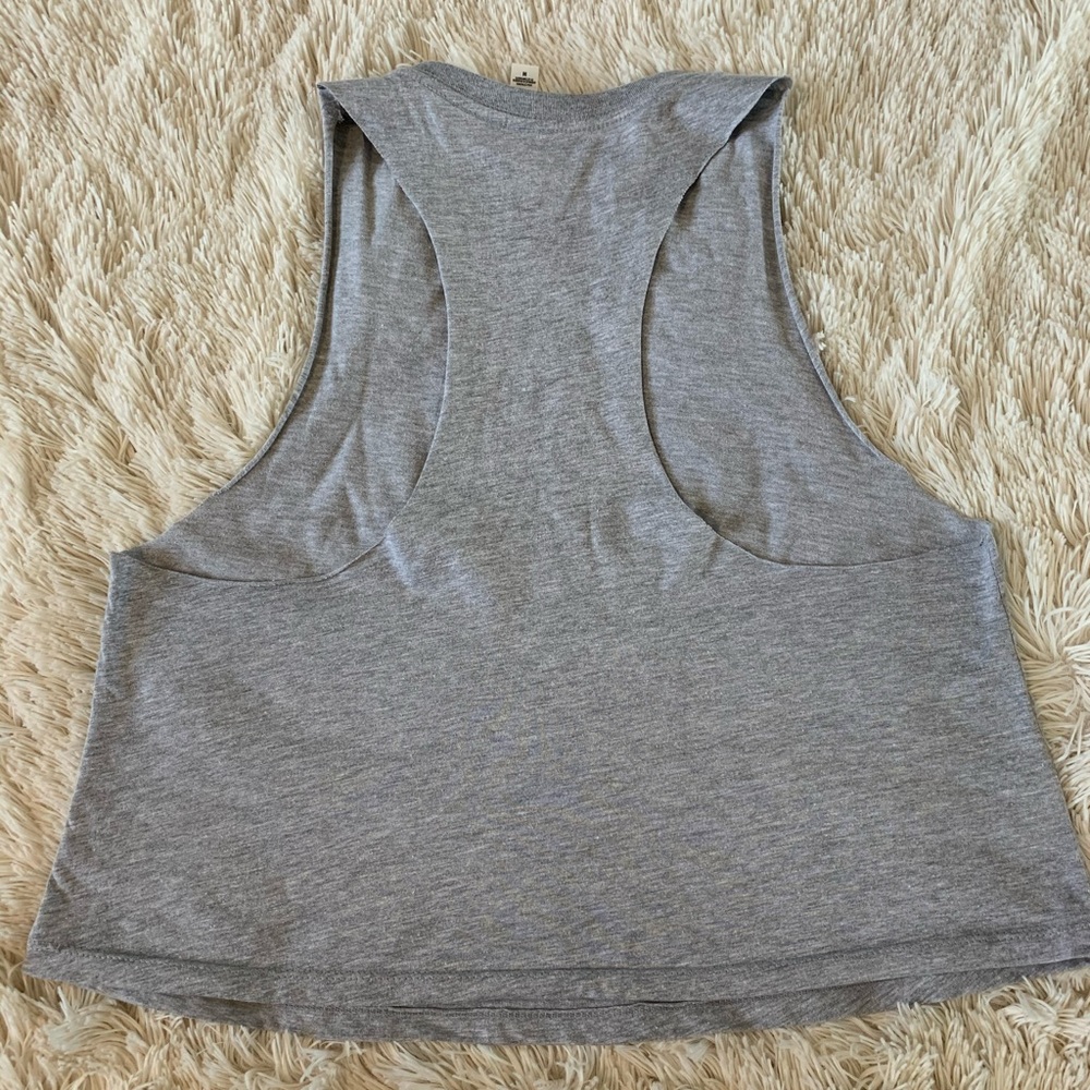 ⚡️Lightning Bolt ⚡️Cropped Muscle Racerback Tank - Picture 6 of 8
